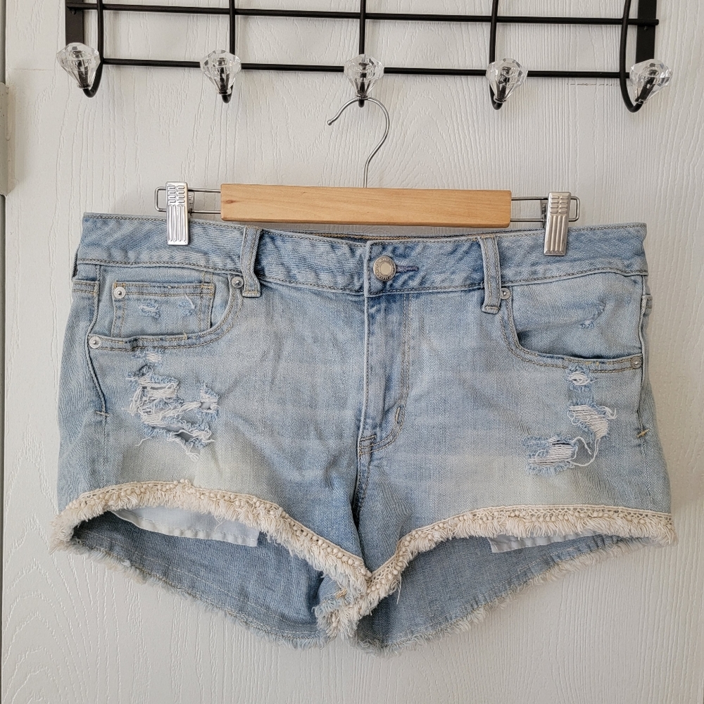 American Eagle Stretch Shortie Shorts